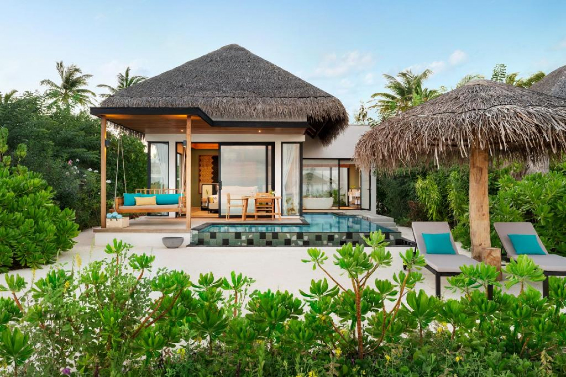 Landscaping of Hilton Maldives Amingiri Resort